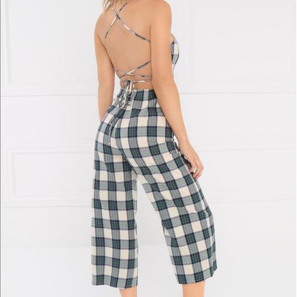 Lola Shoetique Other - MissLola Navy Plaid Set